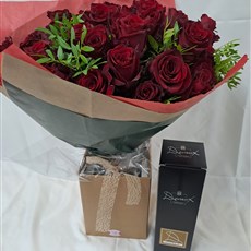 40 luxury Red Roses with luxury boxed Champagne 