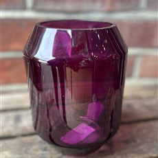 Plum Glass Vase